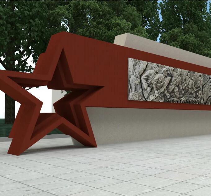 清镇锈钢板精神堡垒